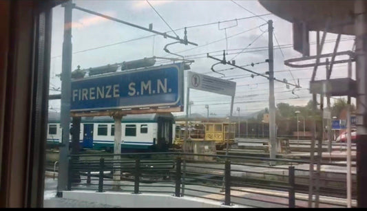 Firenze Santa Maria Novella station — arriving in Florence, the home of Italian leather craft