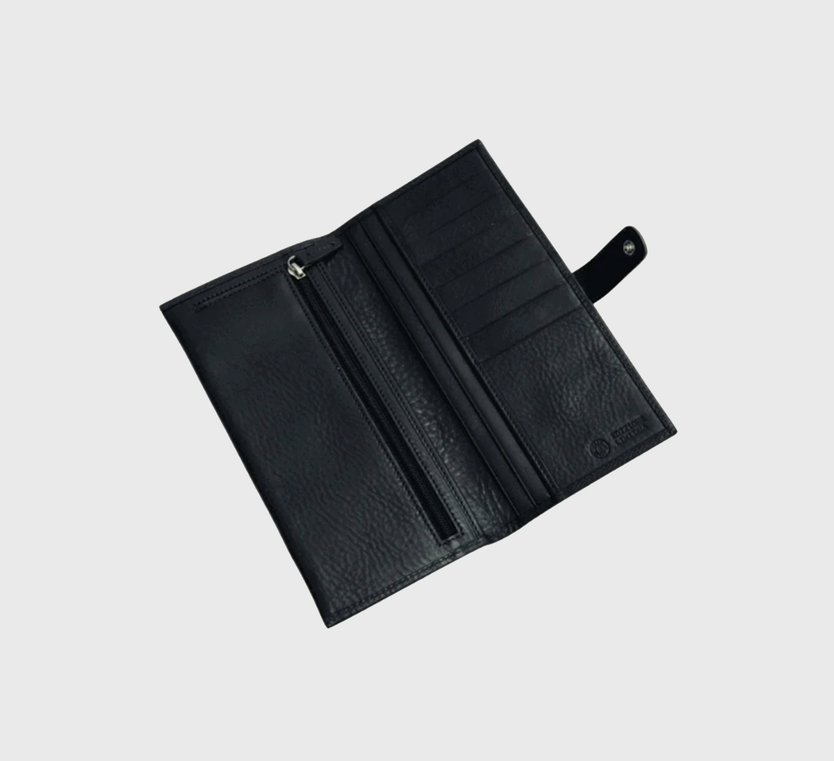 Alma Italian vacchetta leather wallet in black – EKOńeu