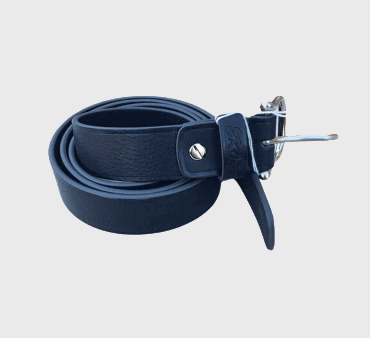8523 Womens Belt, Daniela AllSaints Daniela Skinny Leather Eyelet Belt,, /Shiny Nickel  main image 4