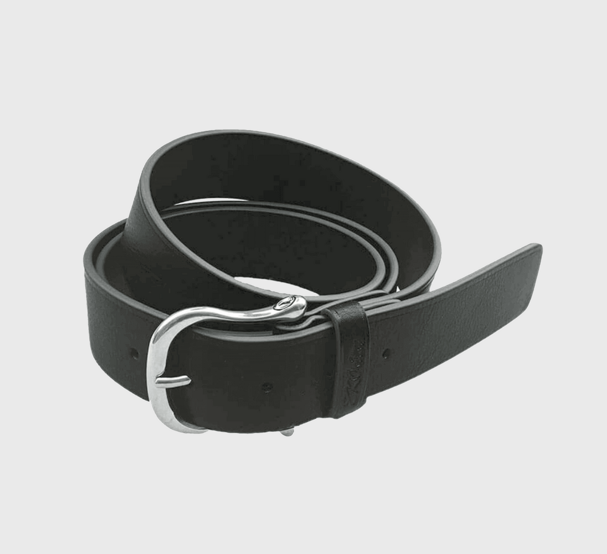 Lazzaro Italian leather belt in black – EKOńeu