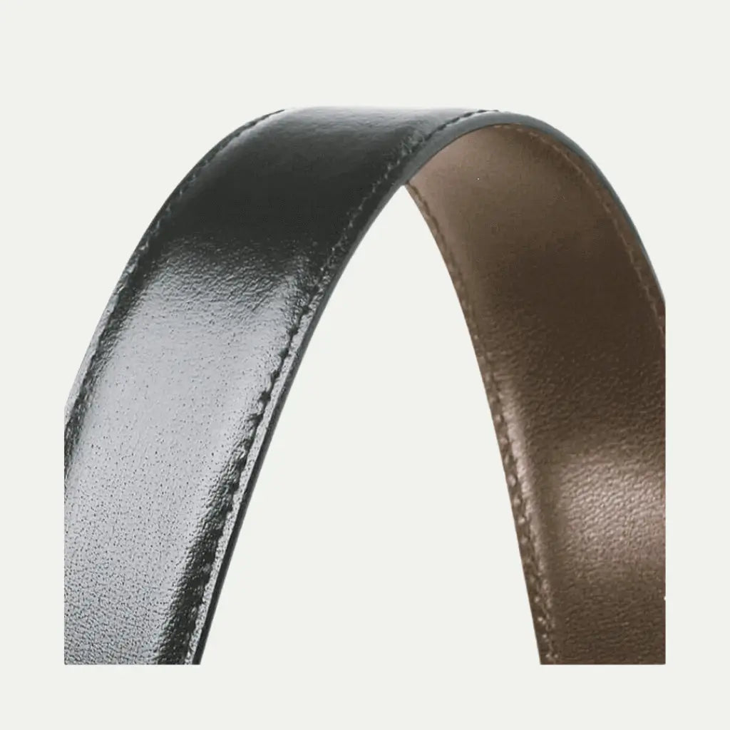 Lucio Men’s Two-Tone Reversible Leather Belt